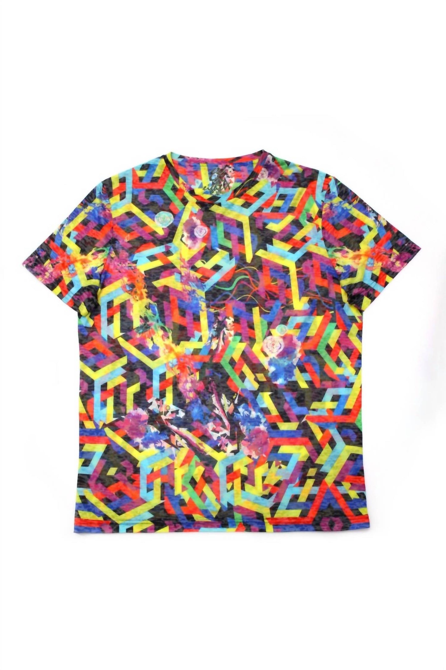 Geo Lines Print T-shirt