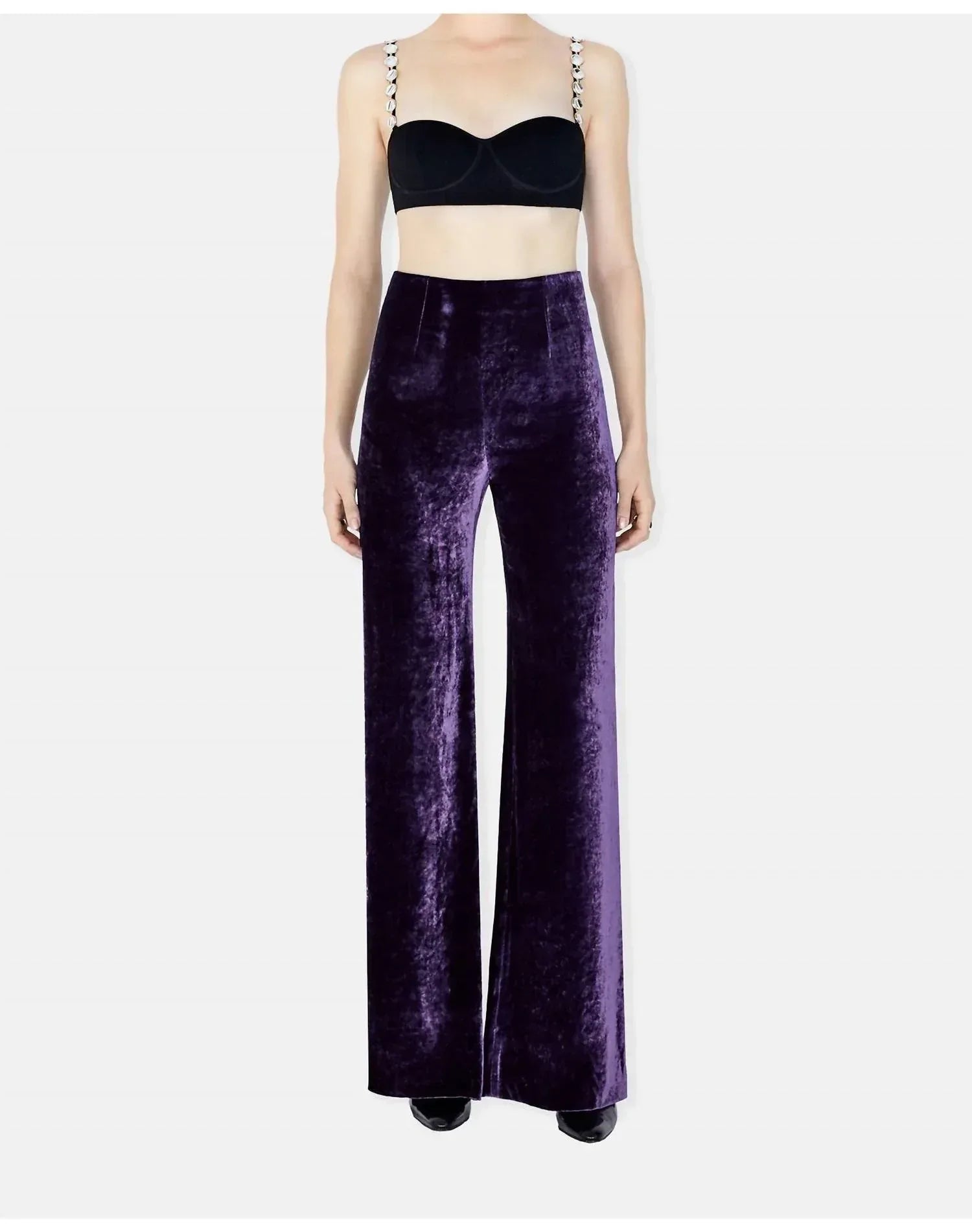 Galvan London - Wide Leg Velvet Trouser - Rack Hunt