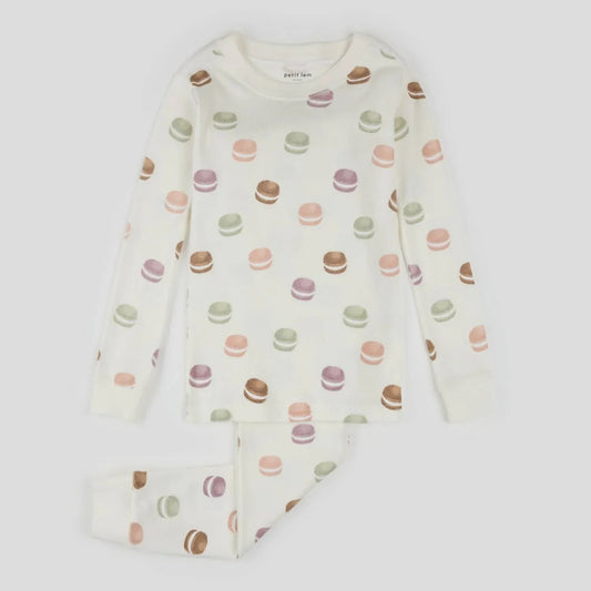 Petit Lem - Kid's Macaron Long Sleeve Pajama Set - Rack Hunt