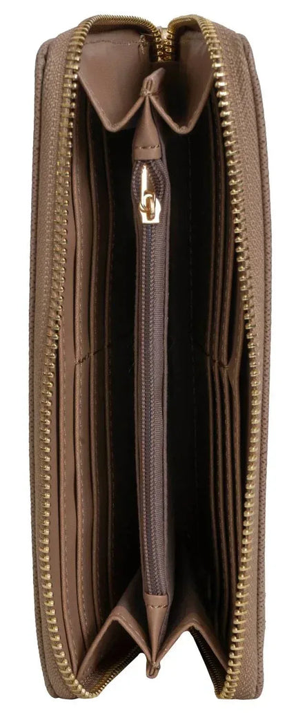 Ellen Tracy - Women's Saffiano Zip Around Wristlet Wallet - Rack Hunt