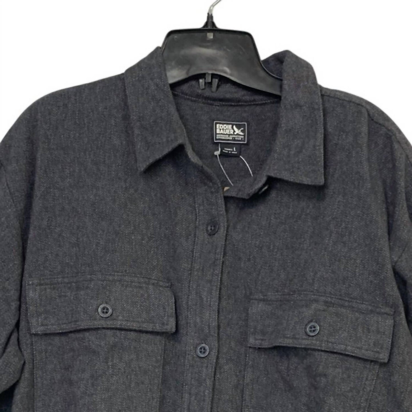 Women's Cotton Ballard Flap Pocket Novelty Button Up Shirt