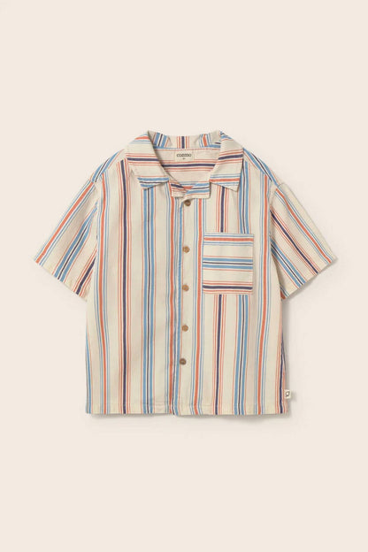 Iro Striped Cotton Button Up Shirt