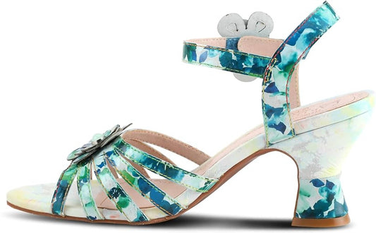 Women's Leather Heeled Sandals