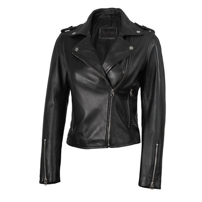 Women's Kirsten Biker Leather Jacket