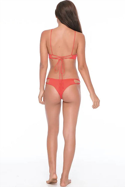 Hapa Lace Up Bikini Top