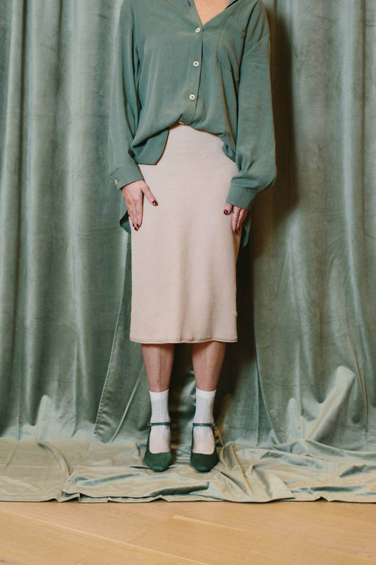 Alabama Chanin - Essential Waffle Skirt - Rack Hunt -