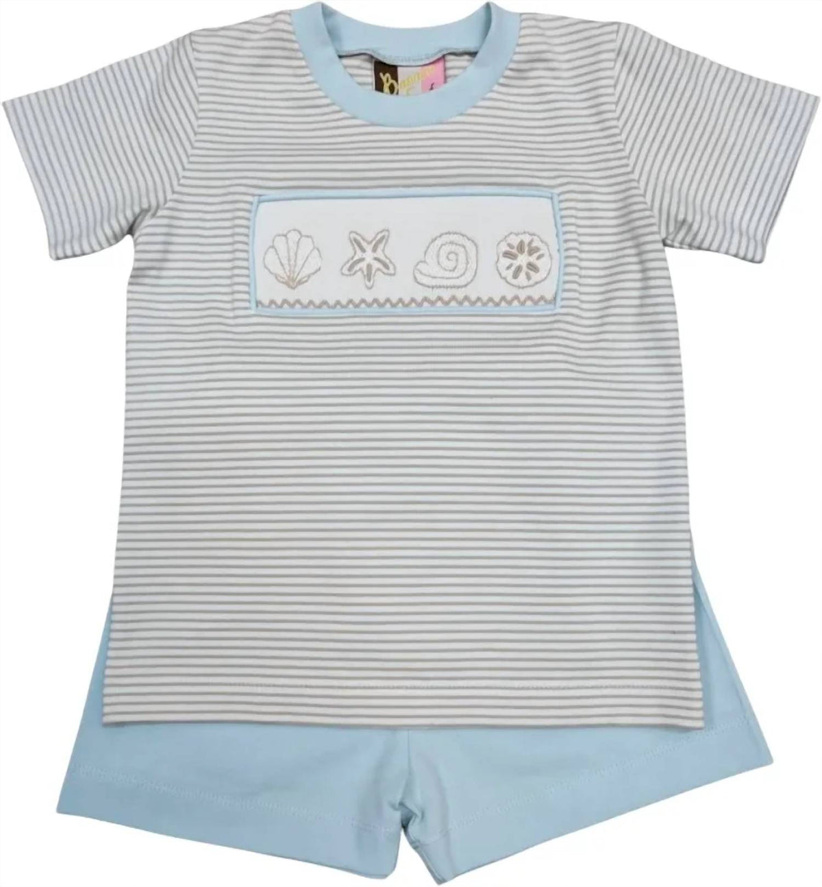 Kid's Seashell Smocked Set