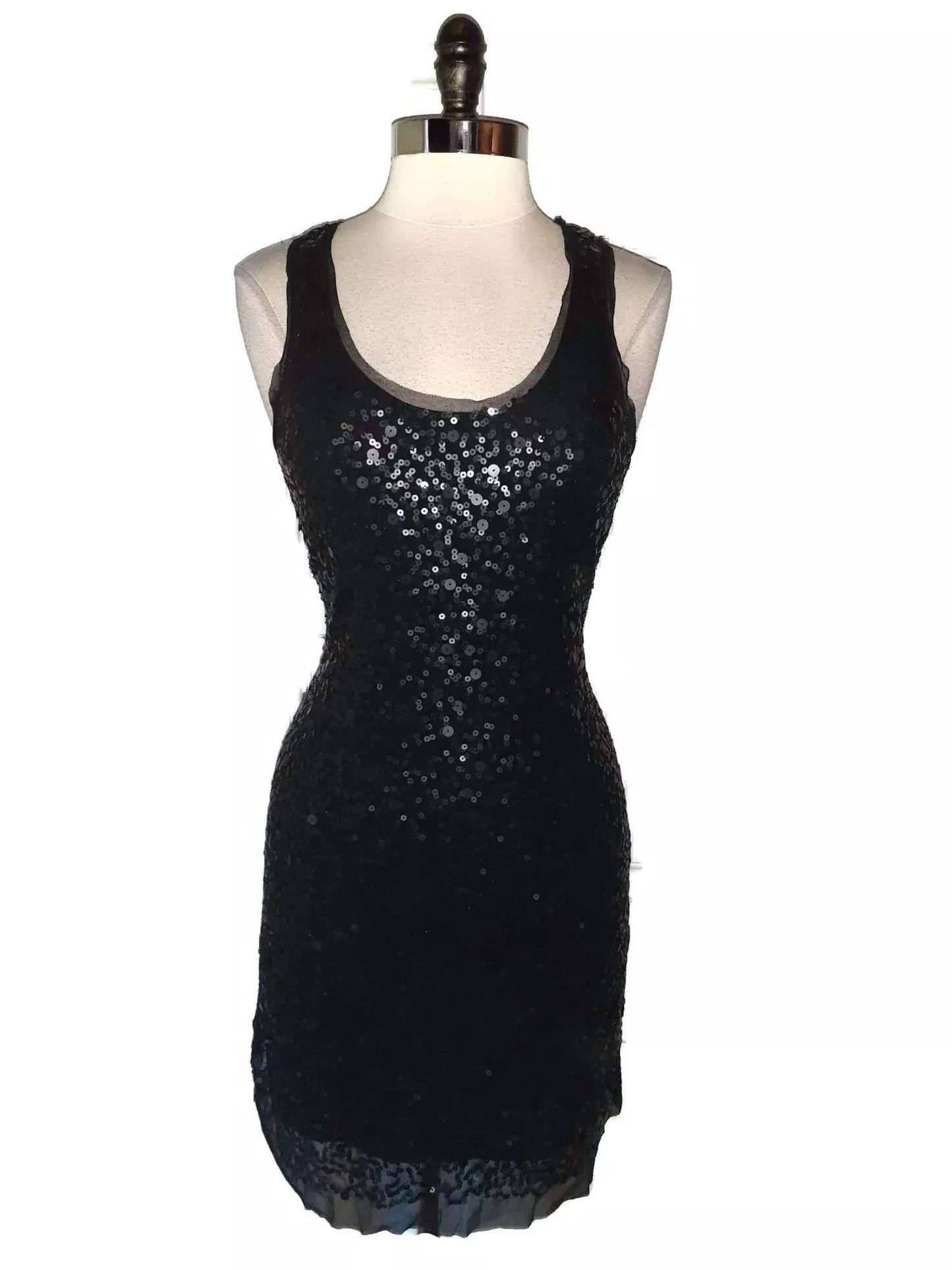 Women's Sequin Tank Sleeveless Bodycon Dress
