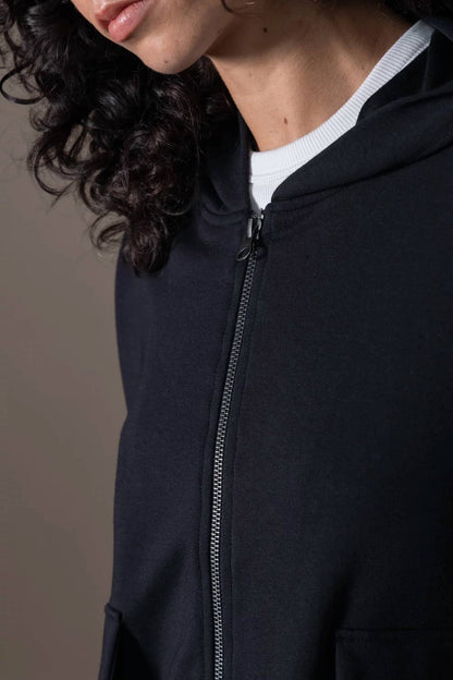 Thelma Cropped Zip Up Sweatshirt