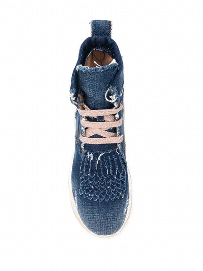 Women's Interaction Denim High-top Sneakers Boots