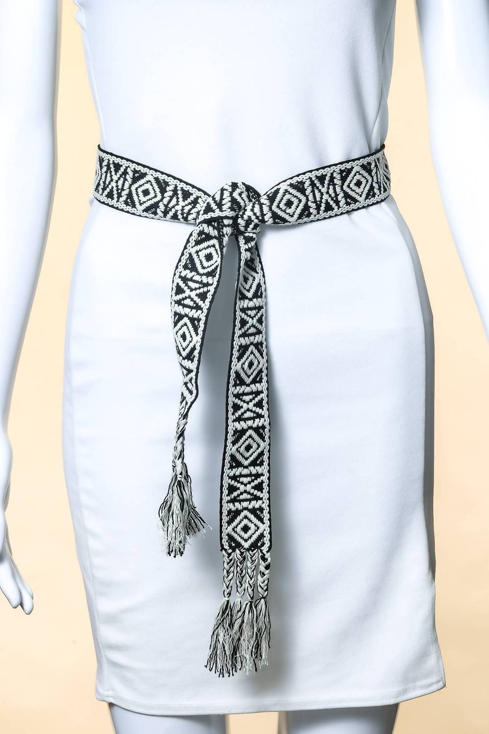 Women's Boho Pattern Embroidered Braided Belt