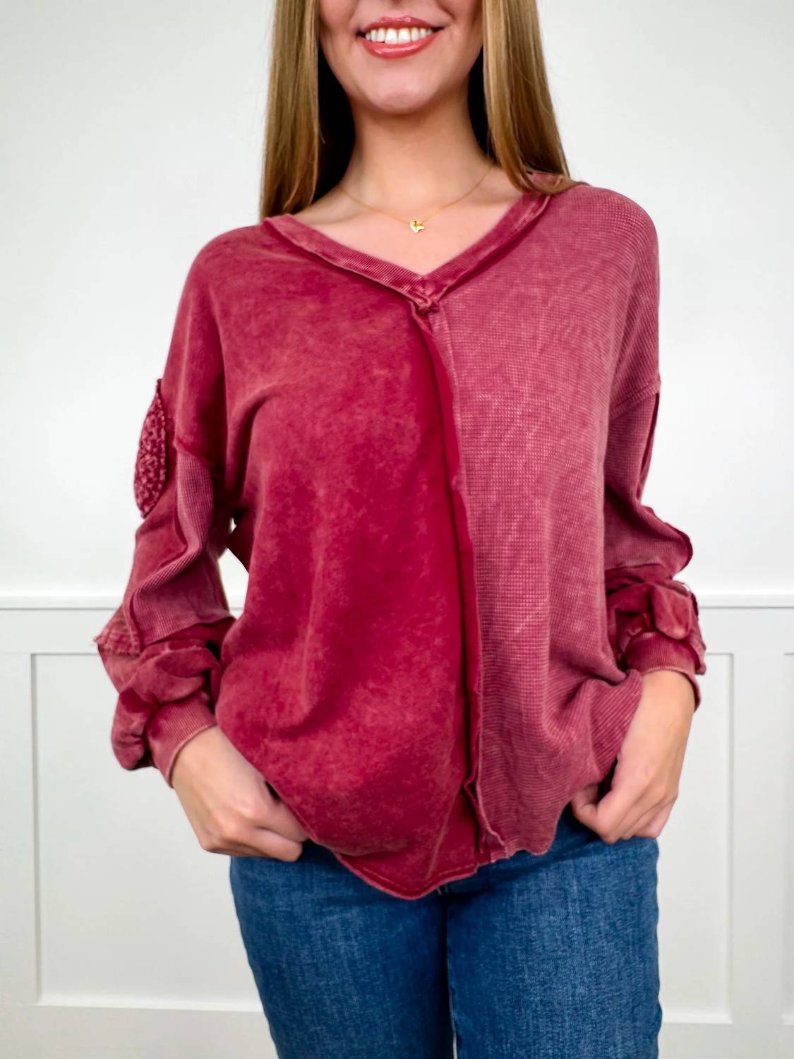 Outside Voices Cotton Long Sleeve Top