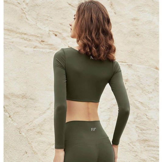 Rockstar Peach - Sophie Long Sleeve Crop Top - Rack Hunt -