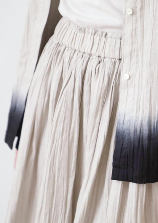 Linen Gradation skirt