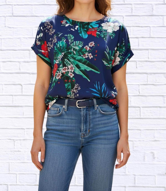 Diva USA - Tropical Floral Viscose Blouse - Rack Hunt -