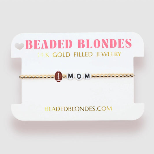 Women's Football Mom Bracelet