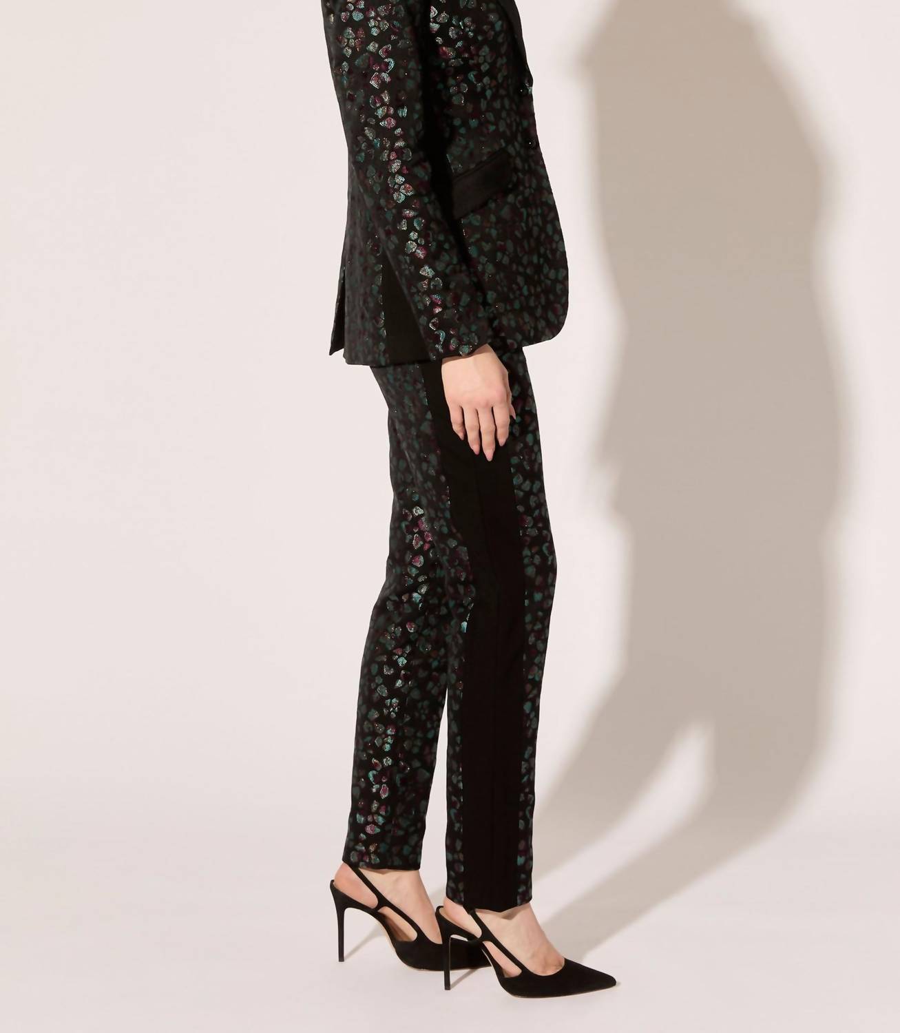 Arbora Jacquard Straight Leg Pants