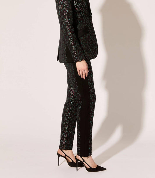Arbora Jacquard Straight Leg Pants