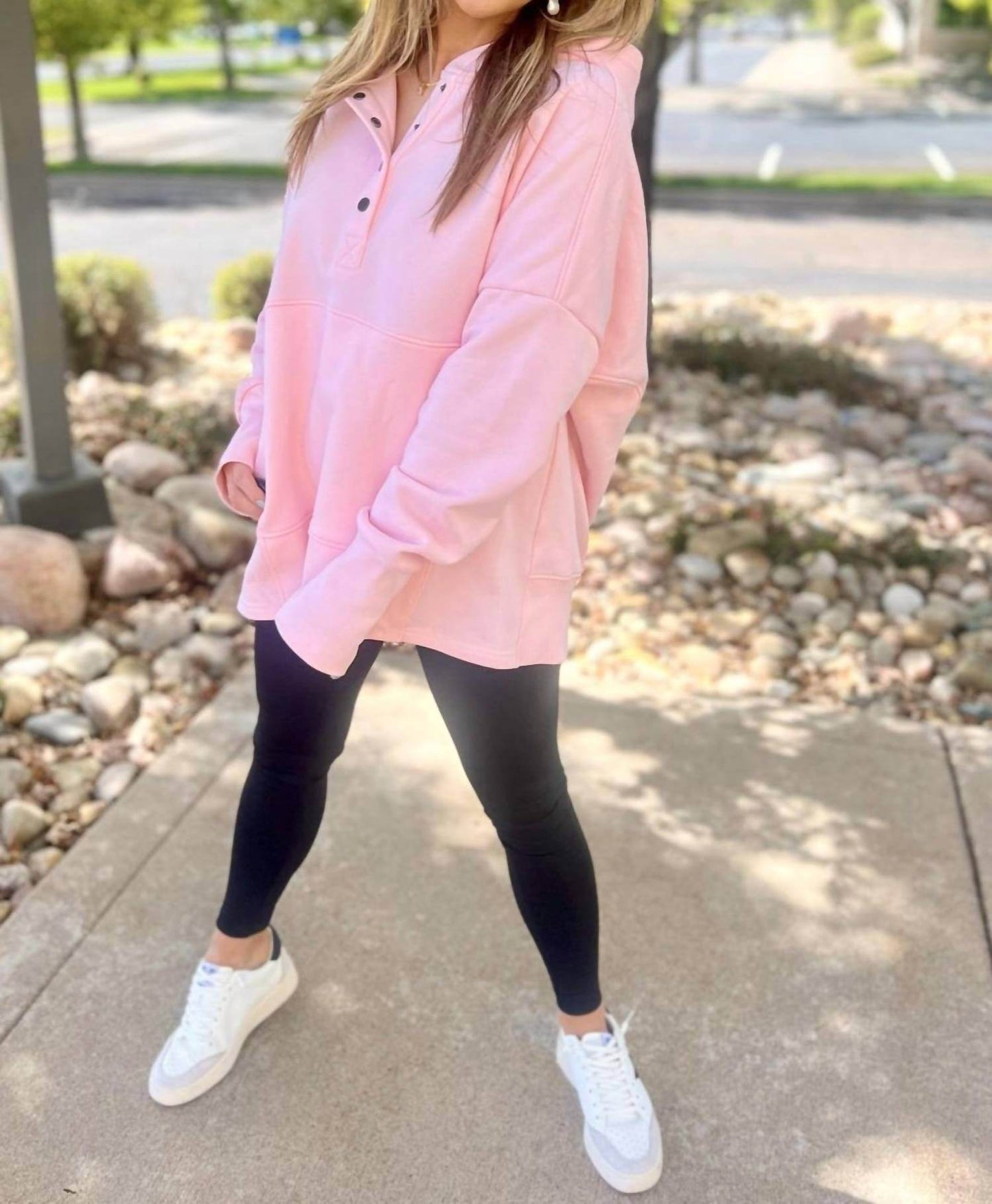 Much Ado - Hannah Pullover Hoodie Top - Rack Hunt