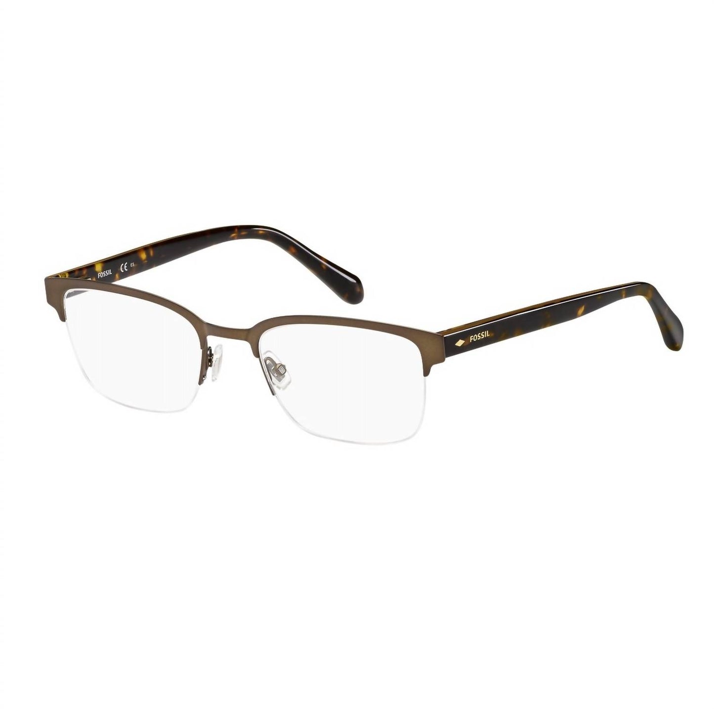 Men's 7005 Stainless Steel Half Rimless Eyeglasses