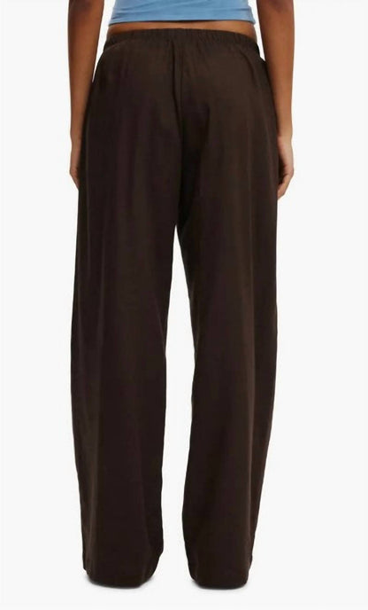 Pull-on Wide Leg Linen Pants