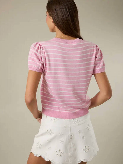 Rosy Knit Top