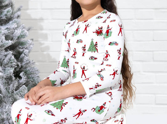 Elf On The Shelf Bamboo Long Sleeve Dress