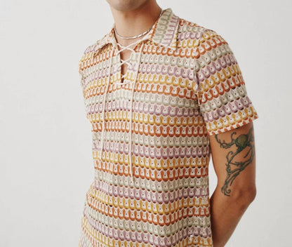 Crochet Lace Up Bowler