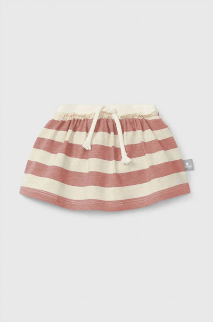 Girls Striped Baby Skirt With Diaper Cover