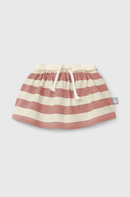 Girls Striped Baby Skirt With Diaper Cover