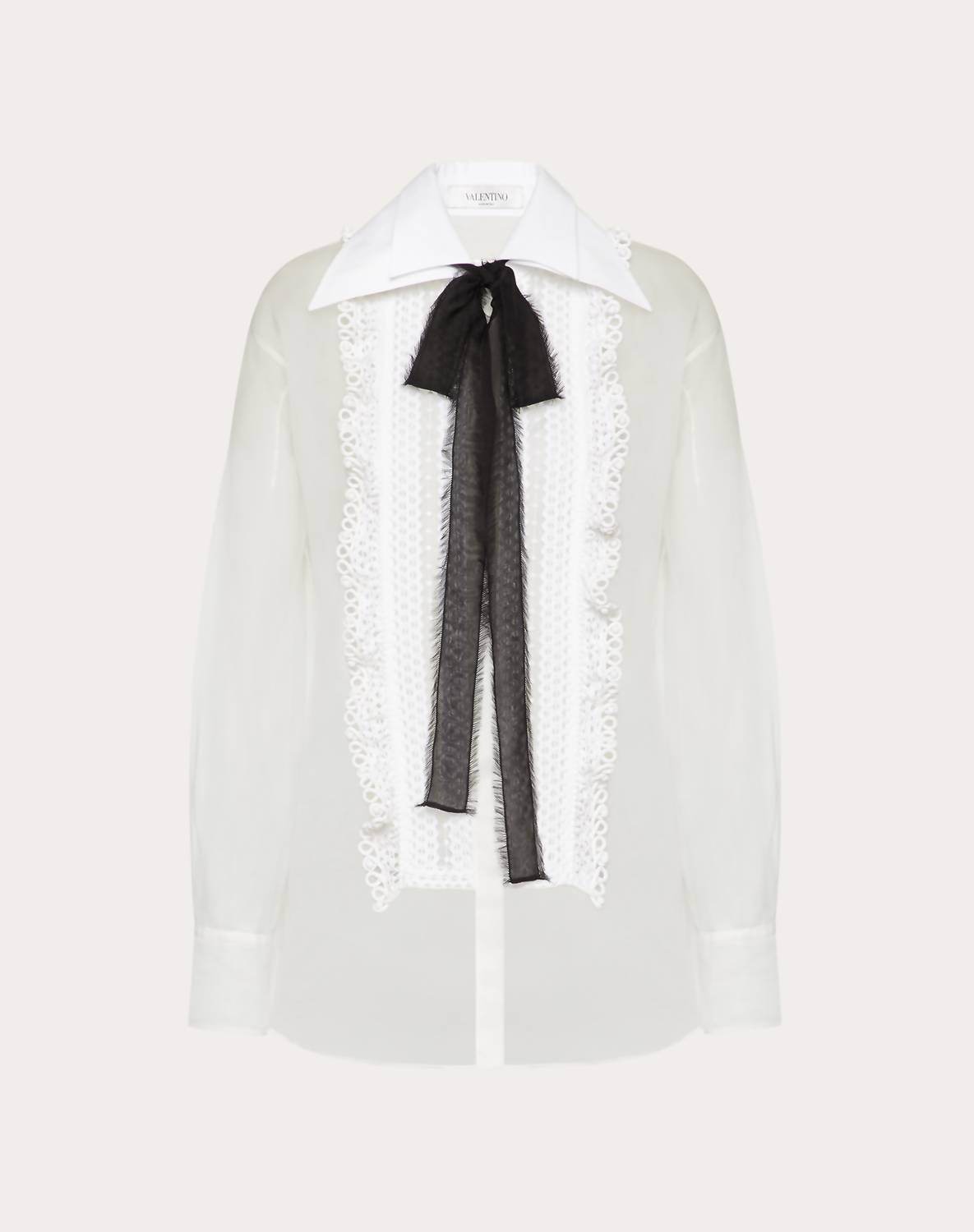 Valentino - Embroidered Organza Shirt - Rack Hunt