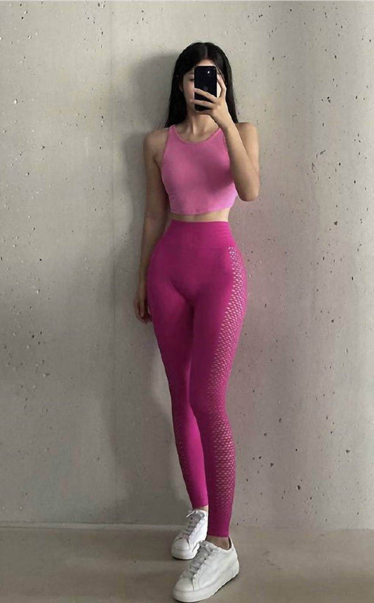 Rockstar Peach - Fishnet Leggings - Rack Hunt -