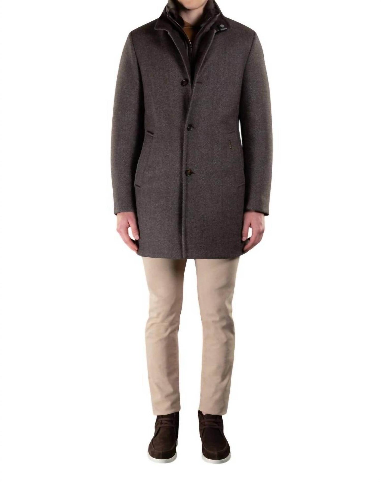 MooRER - Bond Fur Hd Herringbone Down Coat - Rack Hunt -