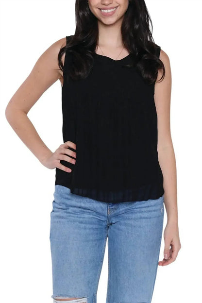 Papa Fashions - Chloe Scoop Neck Sleeveless Tank - Rack Hunt