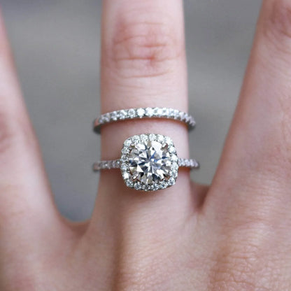 Allyanna Gifts - Women's Moissanite Wedding Ring Set - Rack Hunt