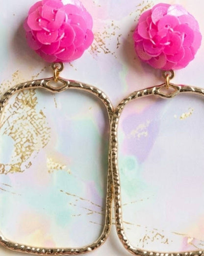 Women's Sequin Hoop Earrings
