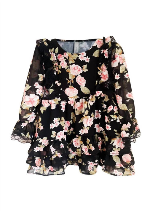 Ariti Kaziris - Little Girl's Floral Chiffon Dress - Rack Hunt -