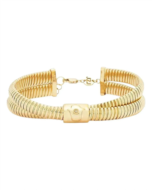 Jennifer Zeuner - Women's Magda Diamond 14k Pave Reversible Evil Eye Hamsa Bracelet - Rack Hunt