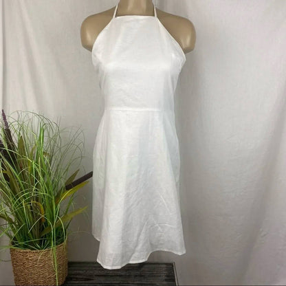 Linen Sleeveless Summer Mini Dress