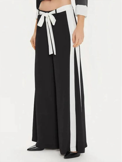 Imperial - Side Contrast Stripe Belted Pants - Rack Hunt