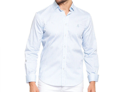 Frog Striped Button Down Shirt