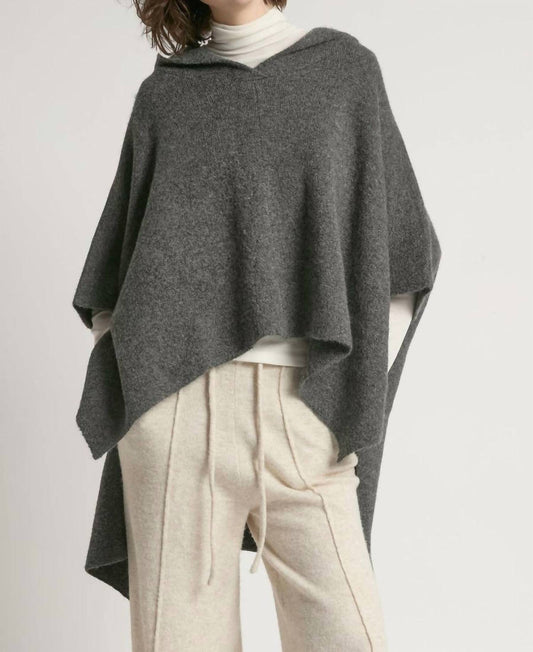 Hooded Pullover Poncho