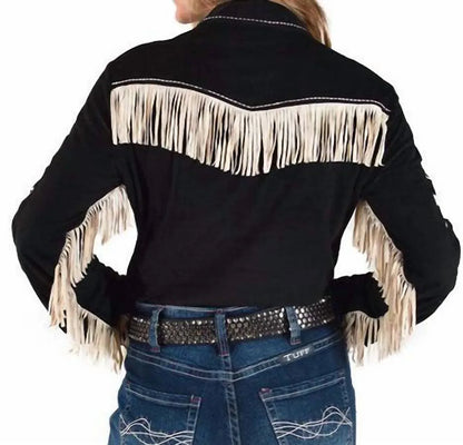 Cowgirl Tuff - Pullover Faux Snap Up With Fringe Top - Rack Hunt