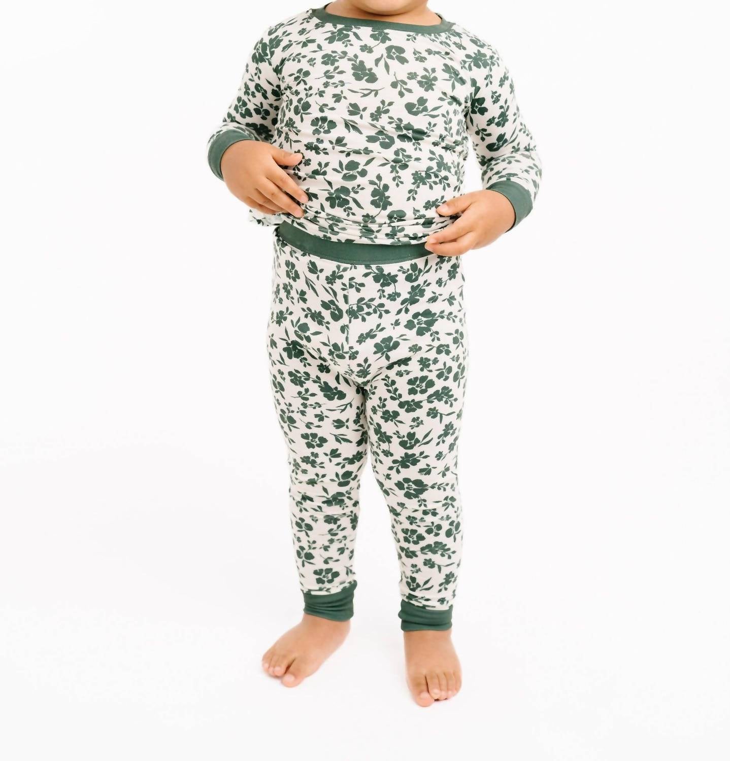 Kid's Earthy Floral Bamboo Set