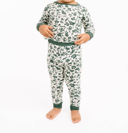 Kid's Earthy Floral Bamboo Set