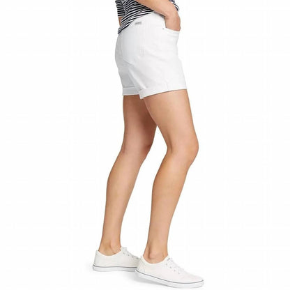 Boyfriend Rolled Relaxed Fit Mid-rise Shorts
