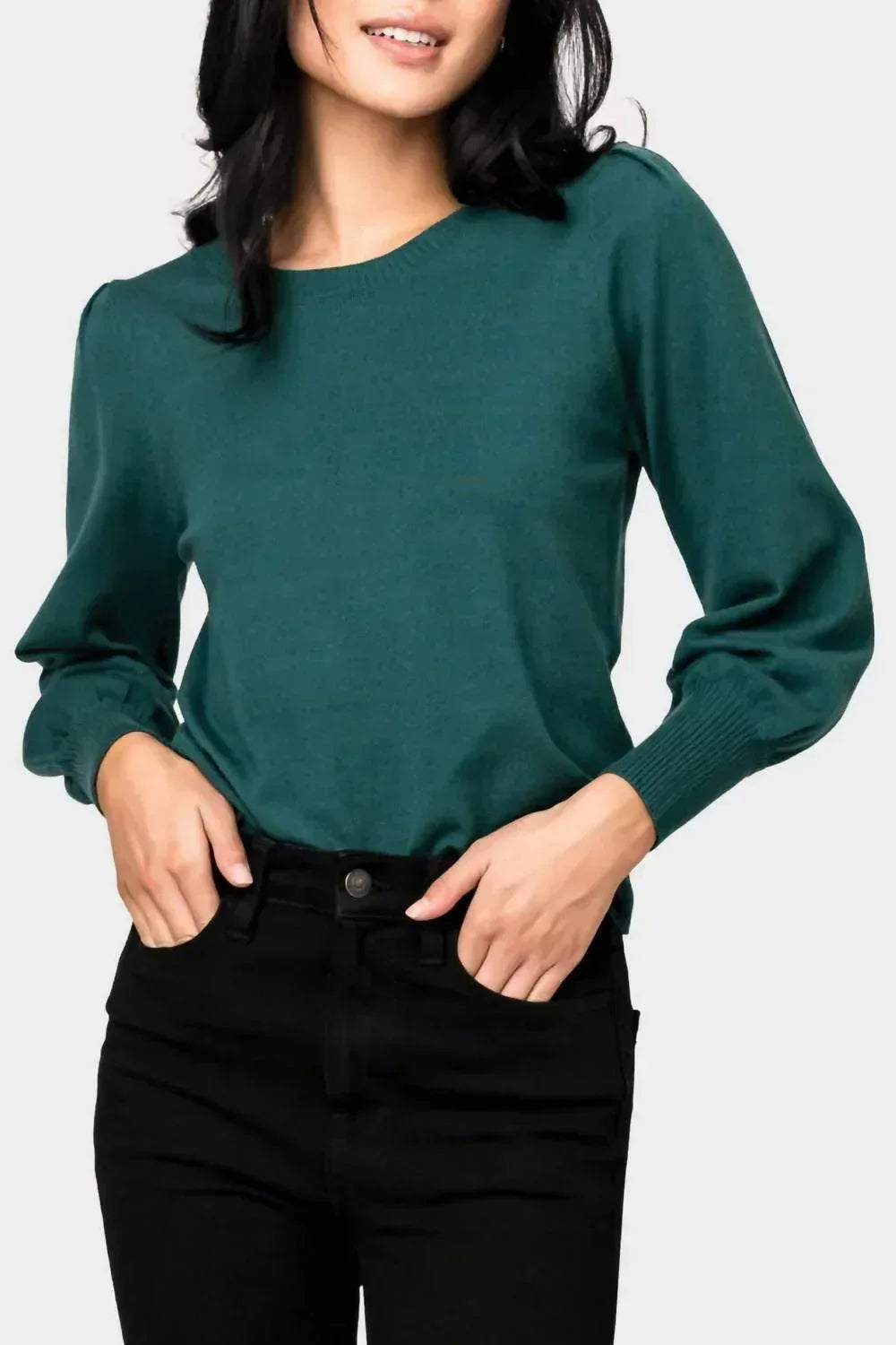 Gibsonlook - Essential Blouson Sleeve Sweater - Rack Hunt