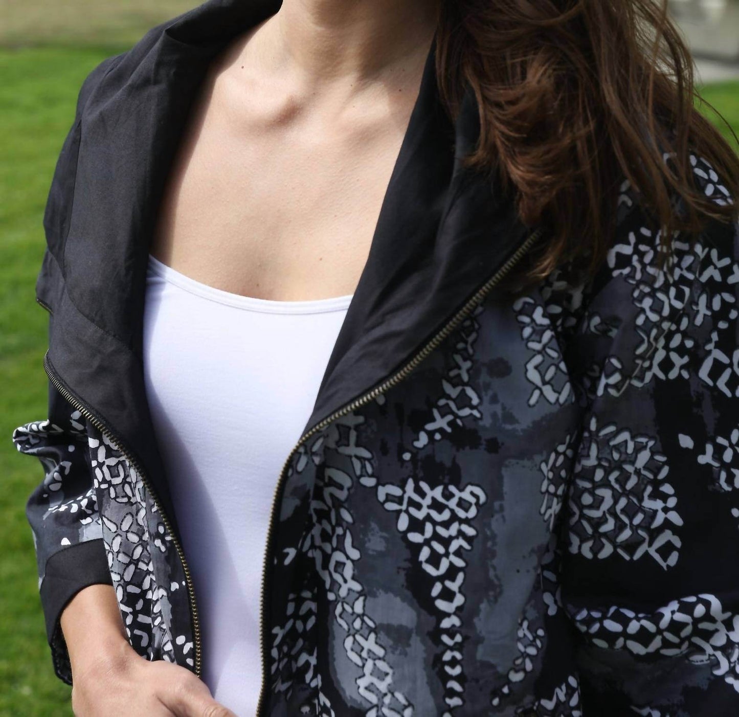 KikiSol - Hatch Reversible Short Jacket With Zipper - Rack Hunt -