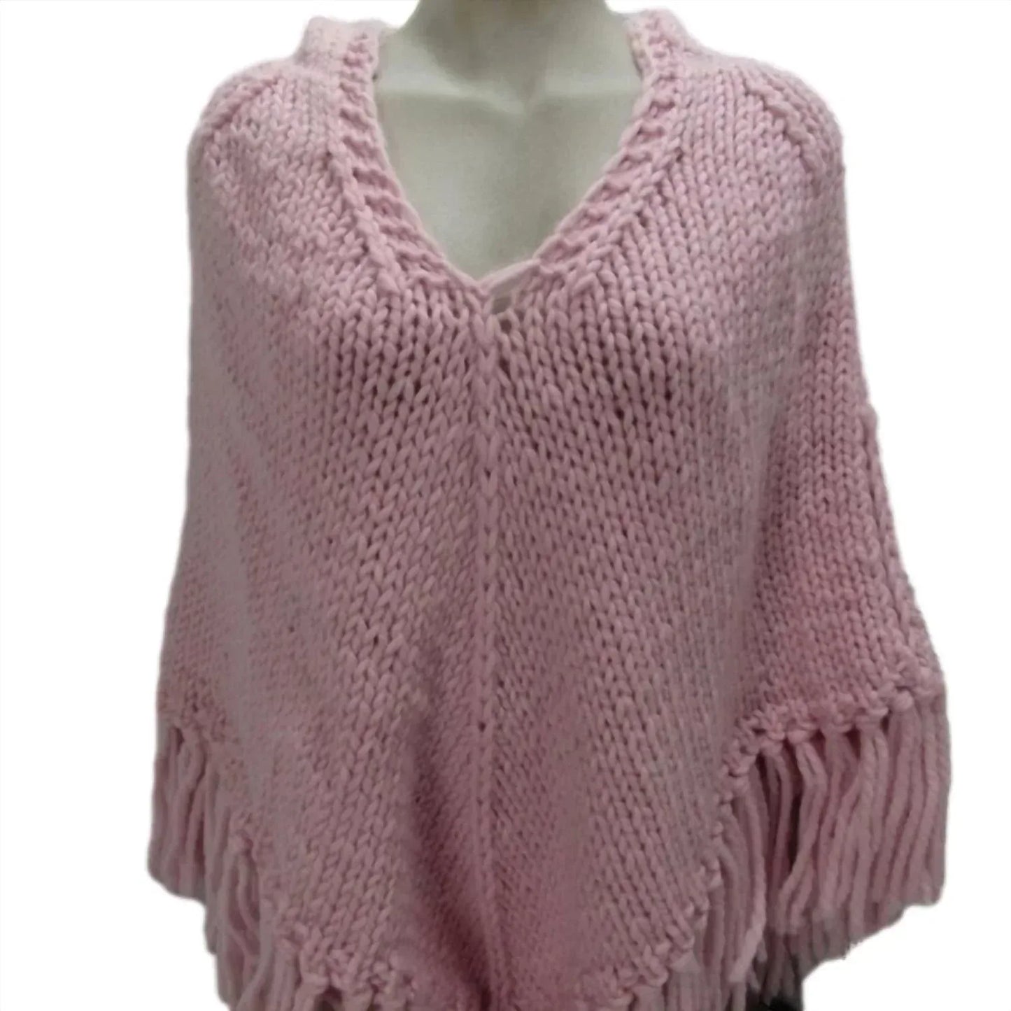 GOGO Sweaters - Short Soft Wool Hooded Poncho - Rack Hunt