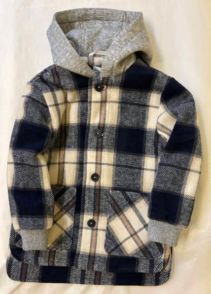 Boy's Plaid-Lined Woven Jacket